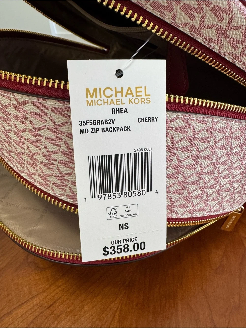 Michael Kors backpack new access